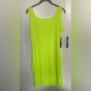 Summer Tank Sleeveless Knitted Mini Dress Women, L